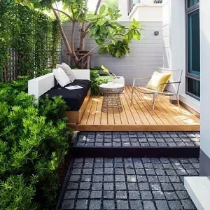 cobblestone pavers - midnight black