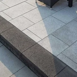 new raven grey granite pool coping drop face tiles and pavers, grey coping, dark coping tiles by stone pavers melbourne sydney brisbane canberra adelaide