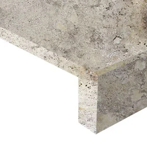 oyster silver travertine pool coping